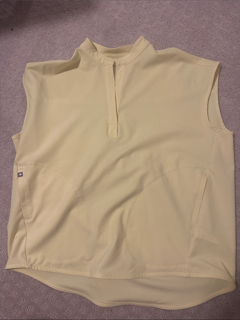Figs yellow scrub top medium